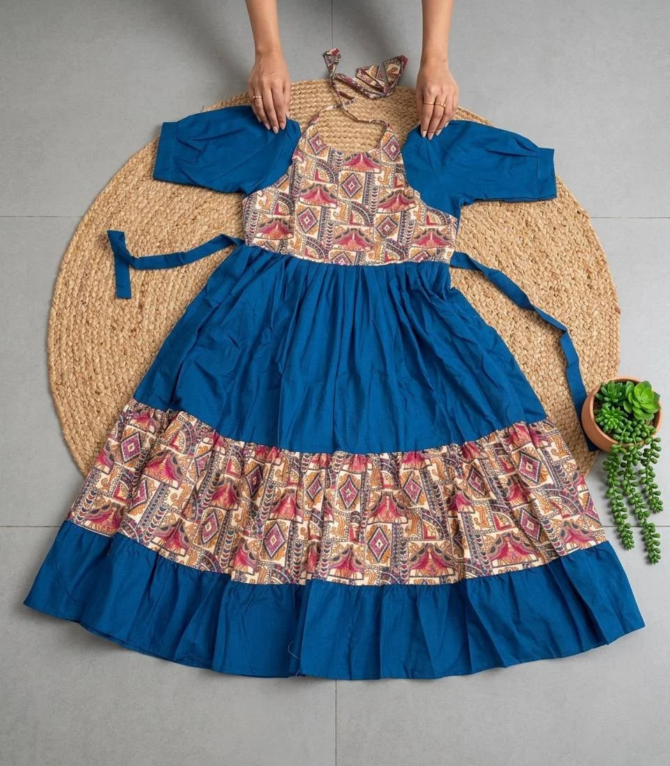 Cotton anarkali top 2