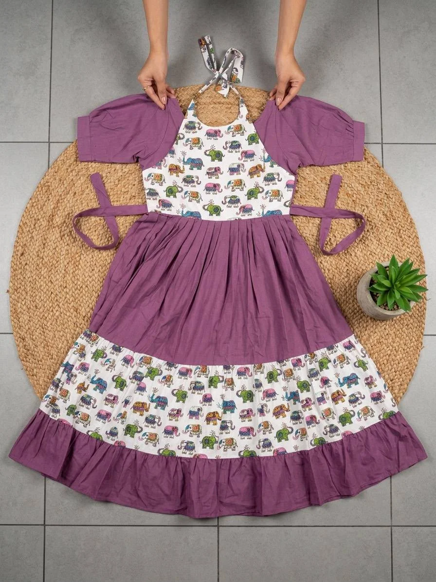 Cotton anarkali top 2