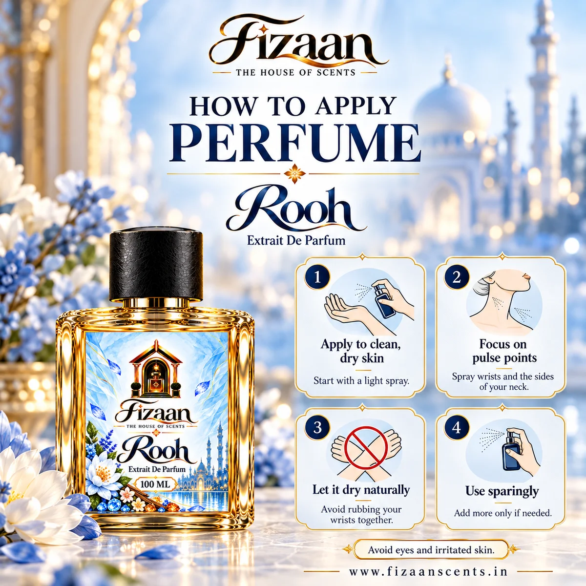 premium fragrance, quality ingredients and elegant presentation