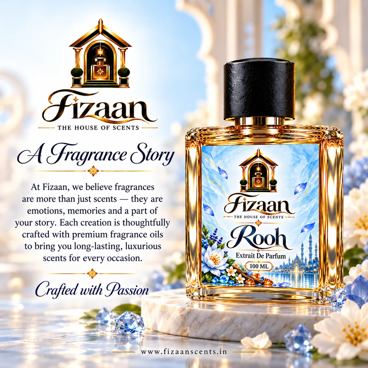 100 ML Extrait de Parfum by Fizaan – elegant fragrance for everyday and special occasions