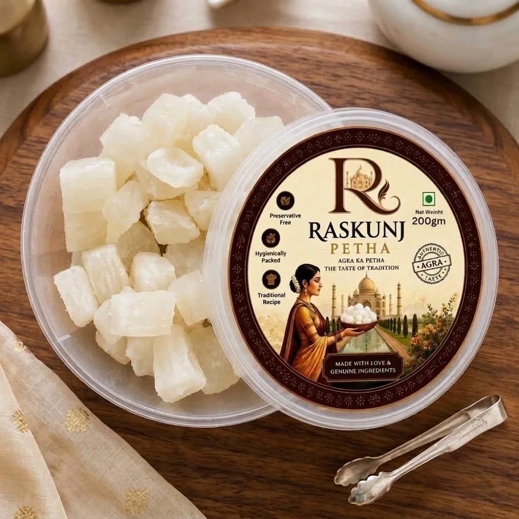 RASKUNJ Premium Dry Cherry Petha | Authentic Agra Sweet 4