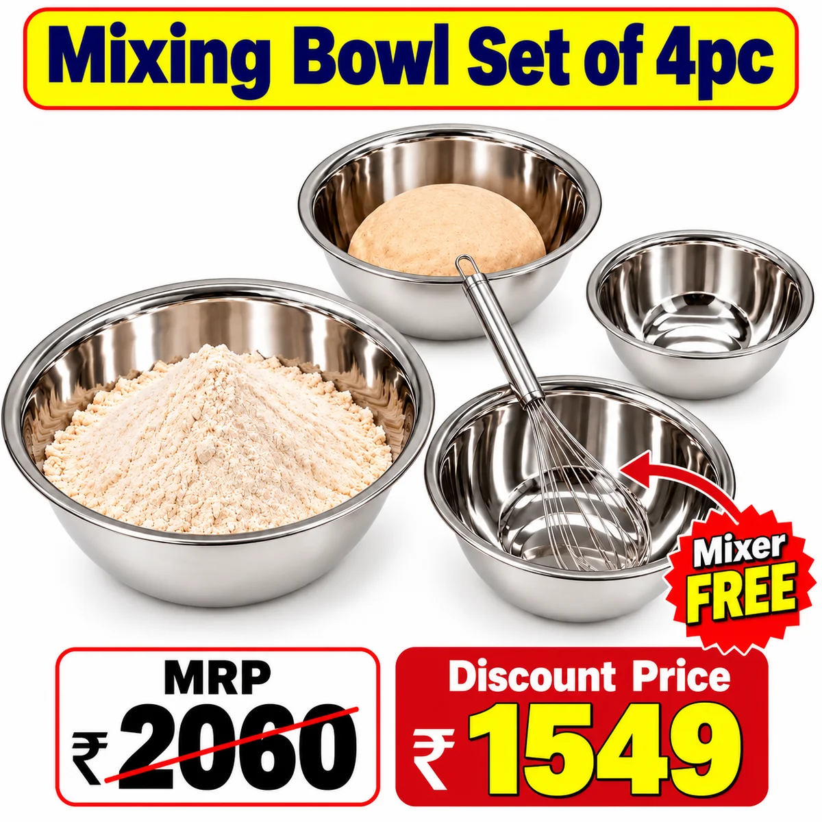 Mixing bowl set of 4 pcs 3