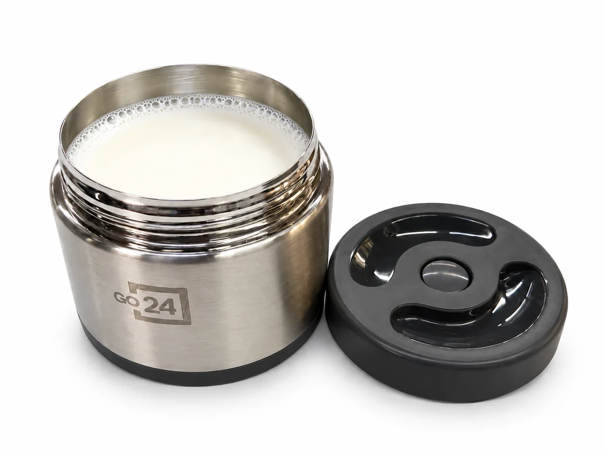 Go24 Stainless Steel Insulated Food Jar Meal Fresh Cream 350ml 3