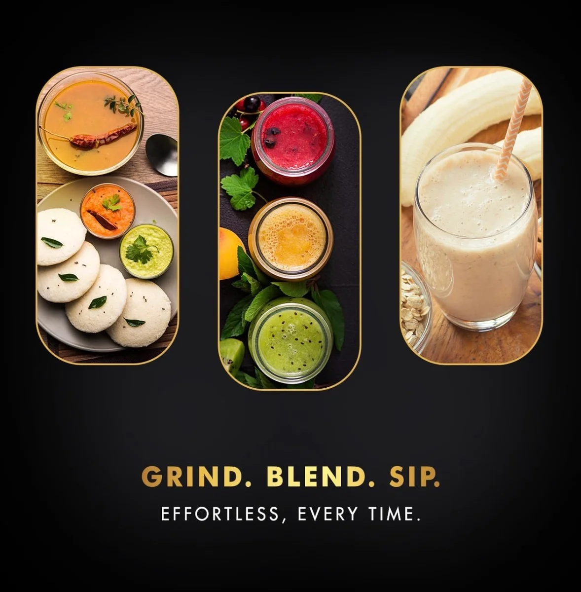 Sujata MG03 Mixer Grinder|1000 Watts Double Ball Bearing Motor Polycarbonate|24000 RPM|Non-Stop 90 Mins|4 Jars including 1750ml Blender with Coconut Milk Extractor, 1500ml, 1000ml, 500ml Jar| (Black) 7