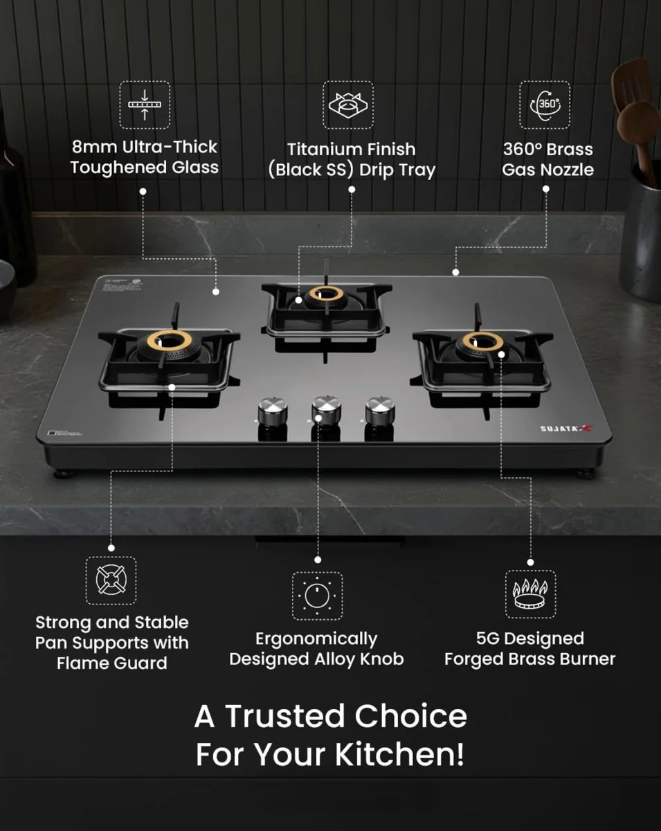 Sujata premium 3B Auto Ignition stove 7