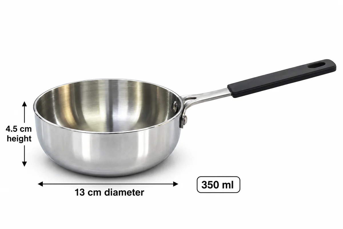Tri-ply tadka pan 12cm 2