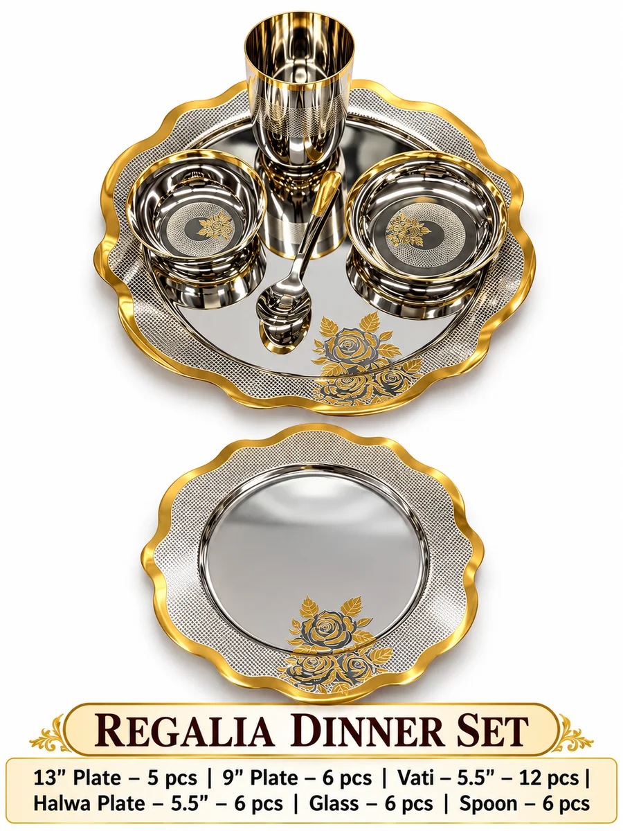 Regalia 24carat gold plated dinner set