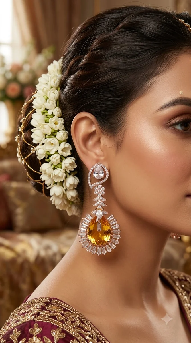 American Diamond Earrings - 08