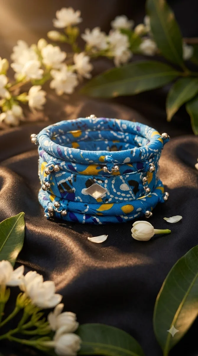 Fabric Bangle Set - 03