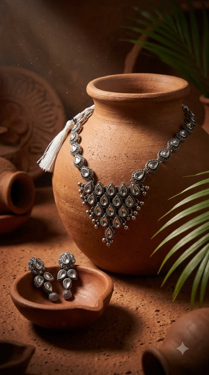 Oxidised Necklace - 03