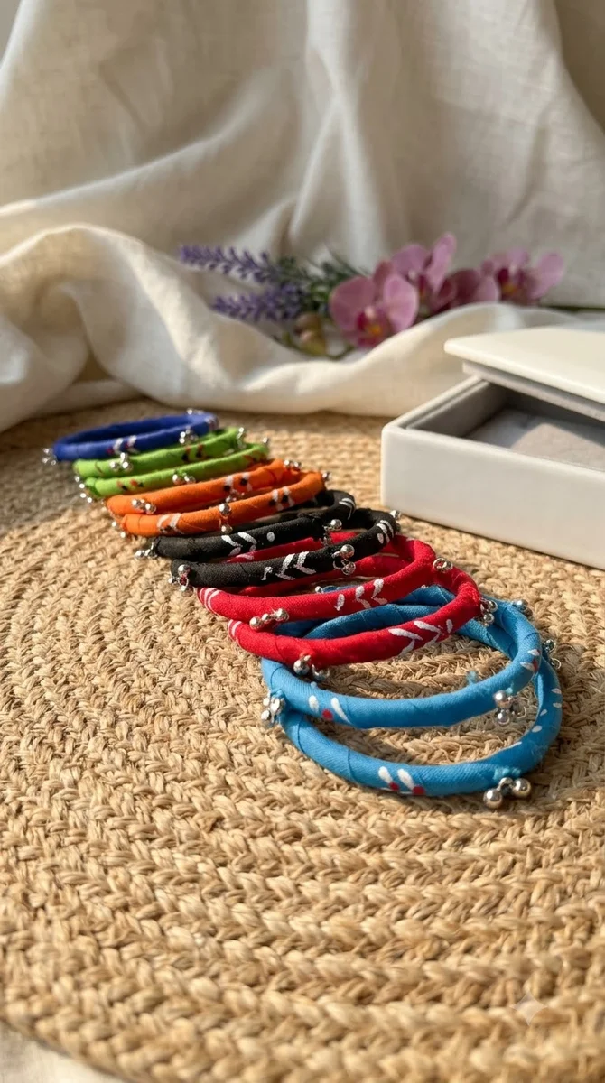 Fabric Bangle Set  - 09
