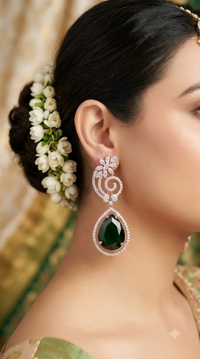 American Diamond Earrings - 11