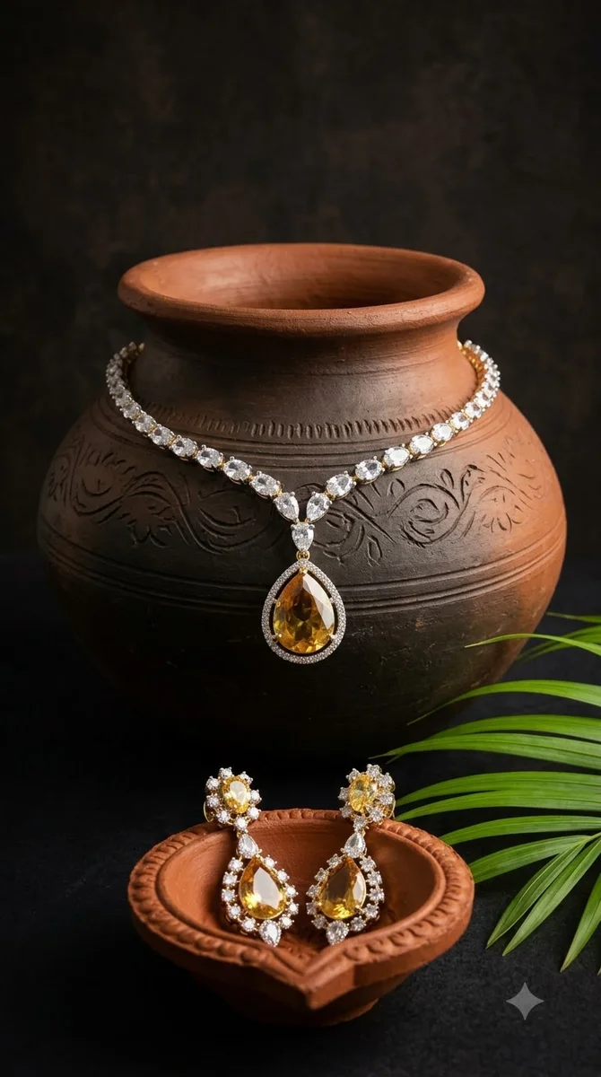 American Diamond Necklace -02
