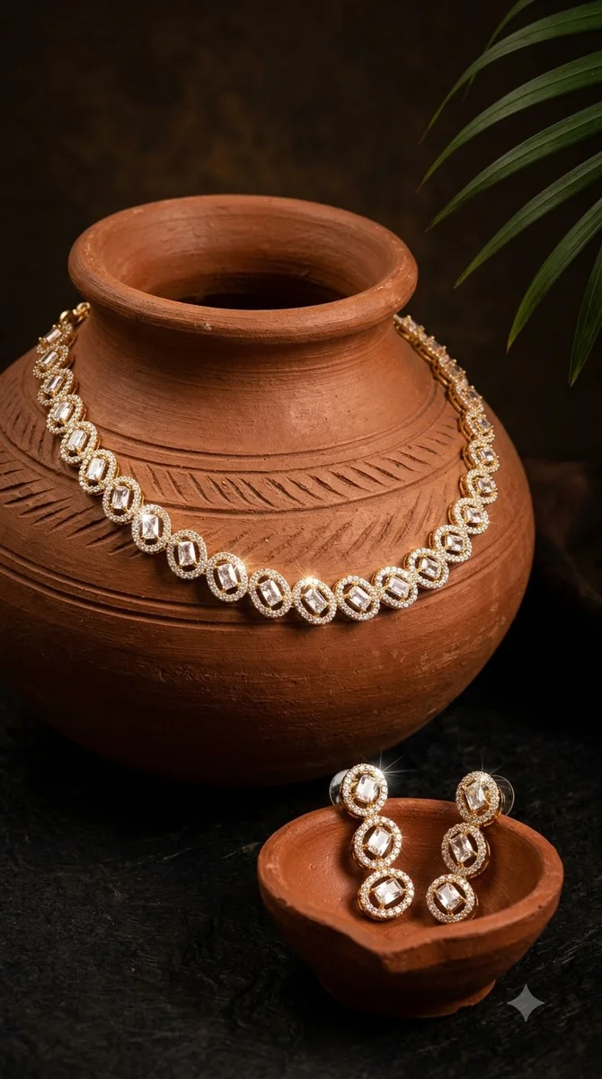 American Diamond Necklace - 04