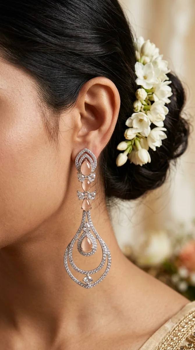 American Diamond Earrings - 06