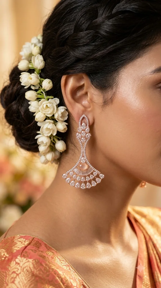 American Diamond Earrings - 07