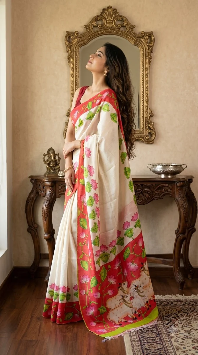 Silk Kalamkari saree - 02