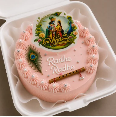 Radhe Radhe Krishna Janmashtami Bento Cake – 250 g