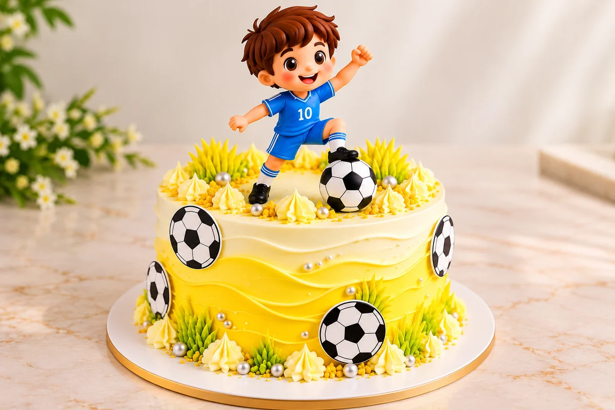 Little Football Champion Birthday Cake – 500g