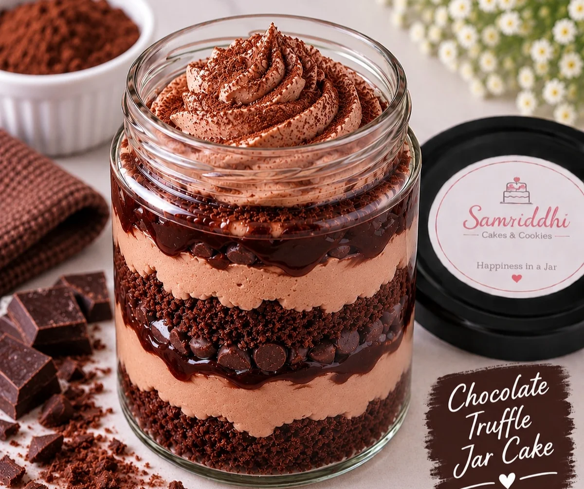 Chocolate Truffle Jar Cake 150