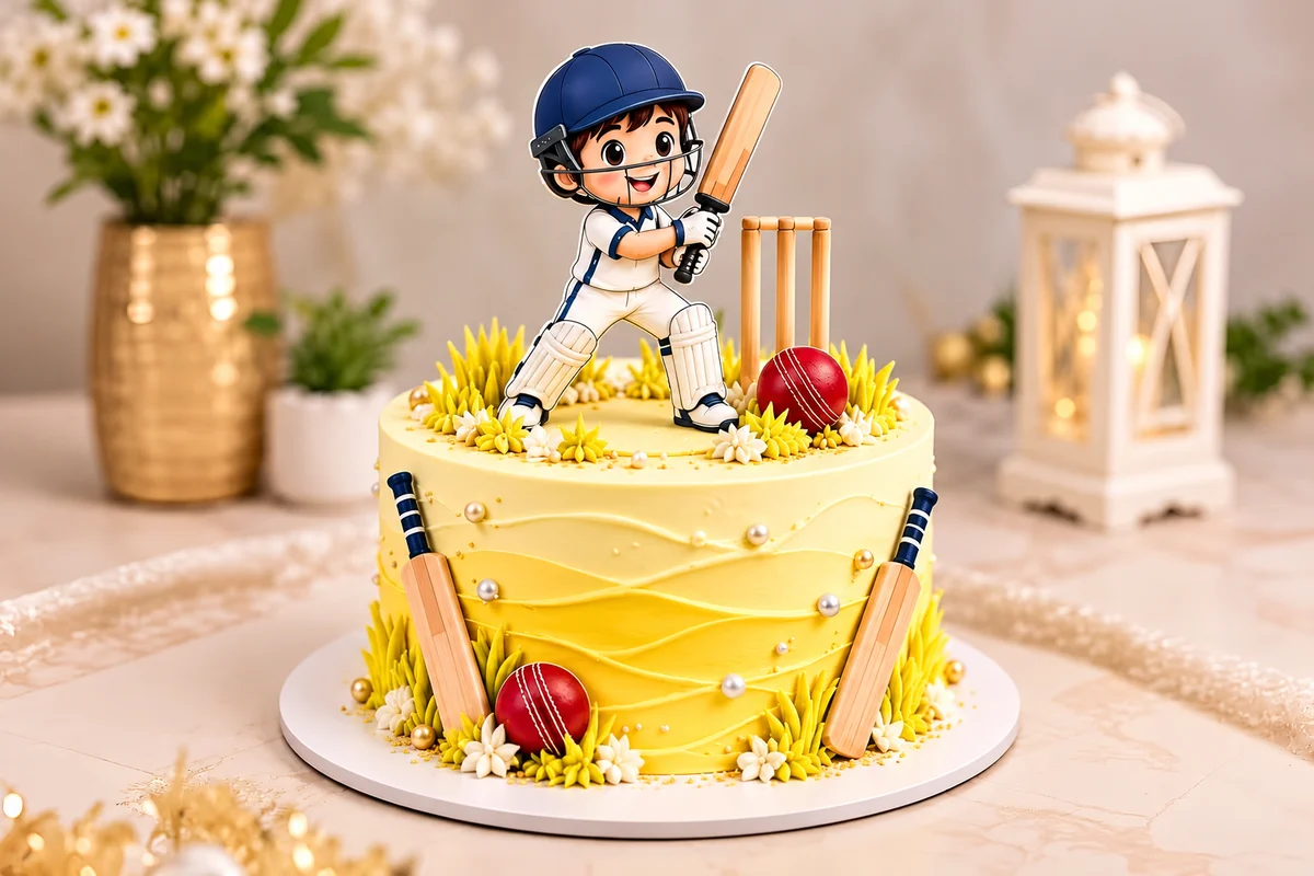 Little Cricket Champion Birthday Cake – 500g