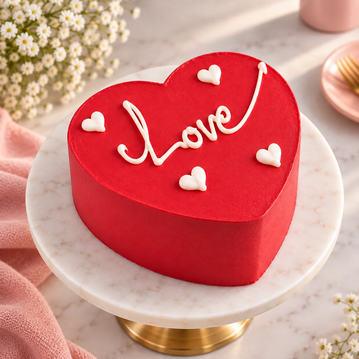Love Heart Red Velvet Cake – 500 g