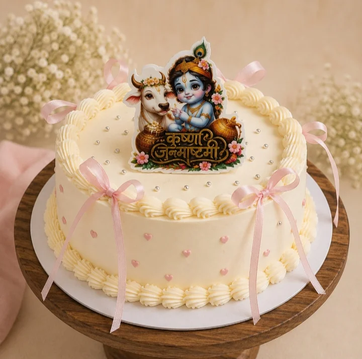 Bal Krishna Janmashtami Celebration Cake – 500 g