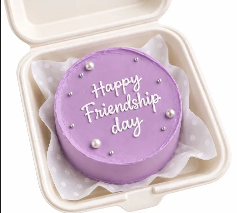 Purple Friendship Day Bento Cake - 225 gms