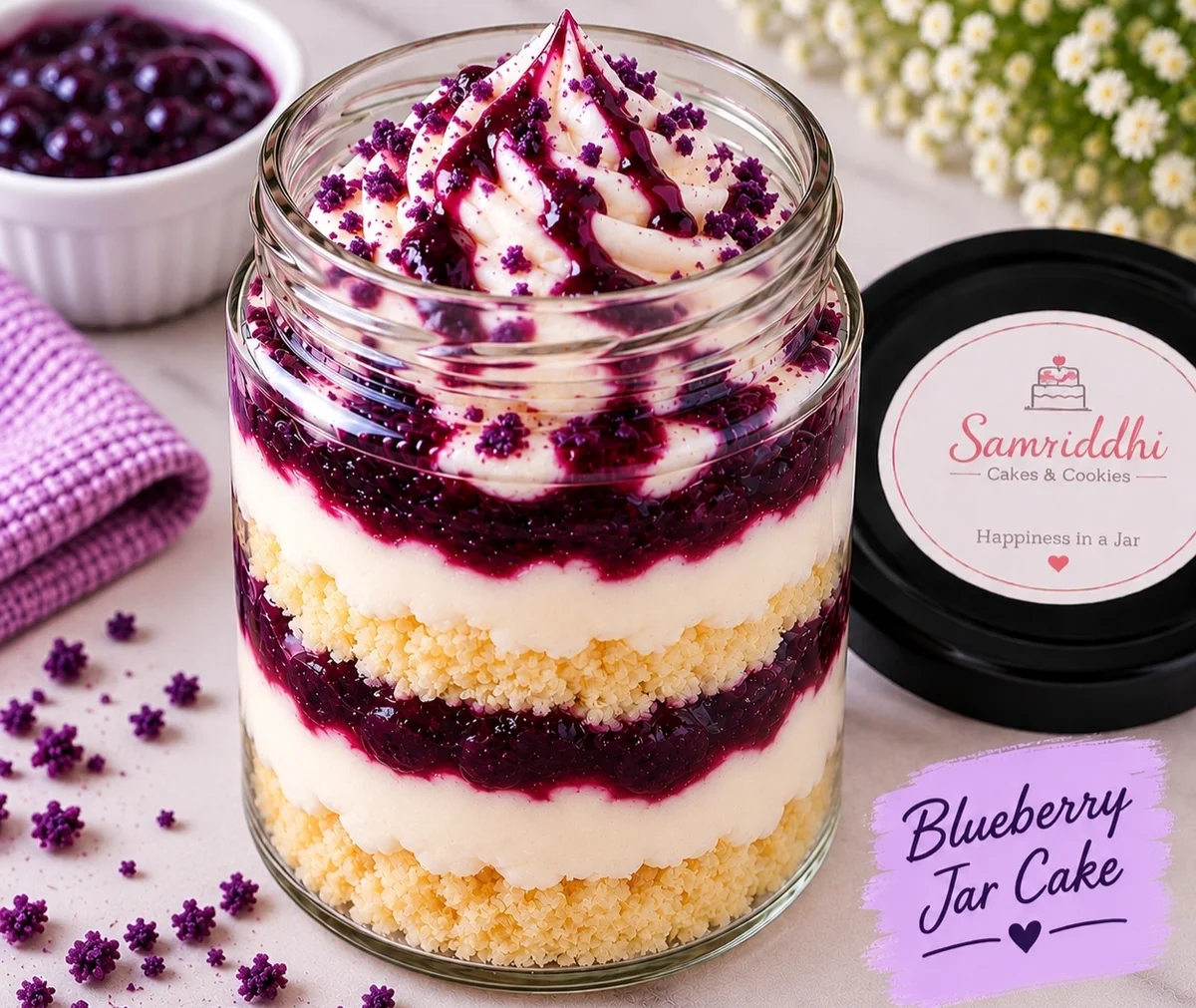 Blueberry Jar Cake 150 gm