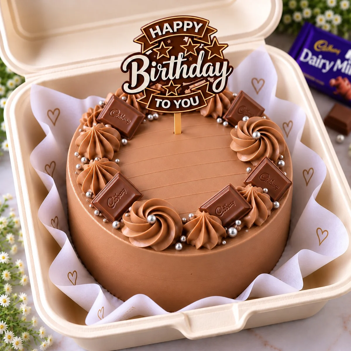 Cadbury Dairy Milk Chocolate Delight Bento Cake 225 gm