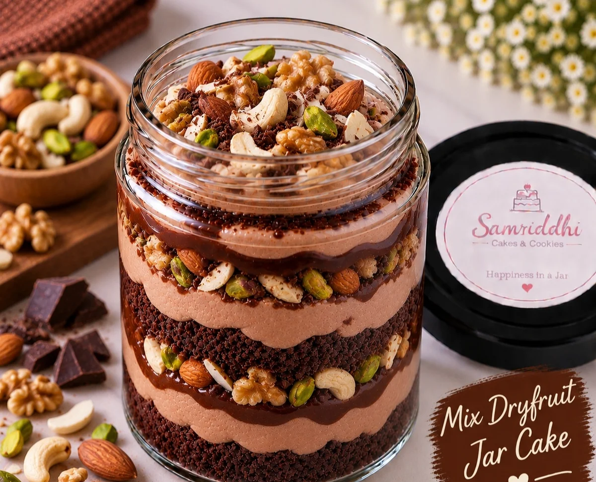 Mix Dry Fruits Jar Cake 150 gm
