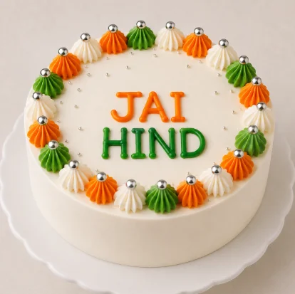 Jai Hind Tricolour Independence Day Cake – 500 g