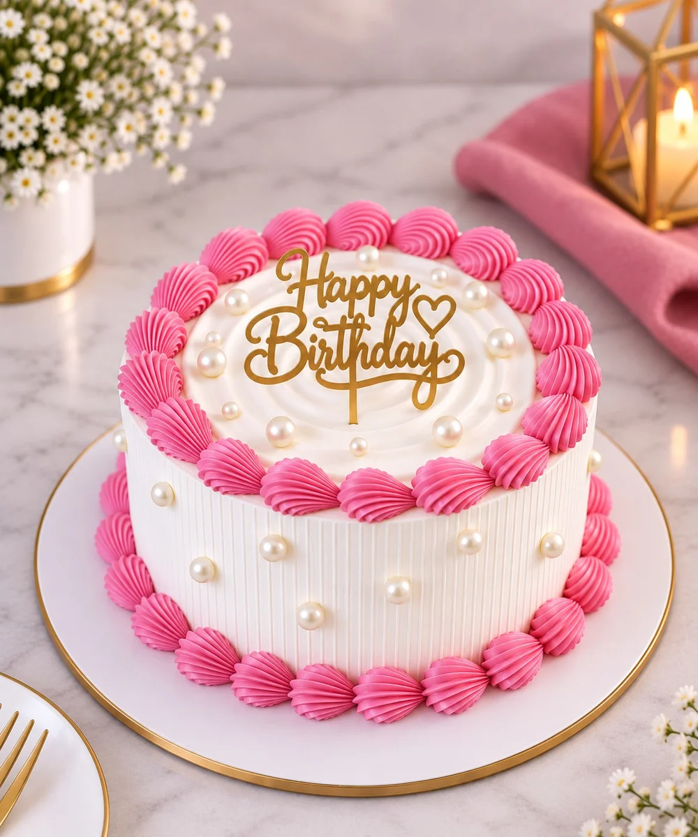 Strawberry Birthday Cake 500 gm