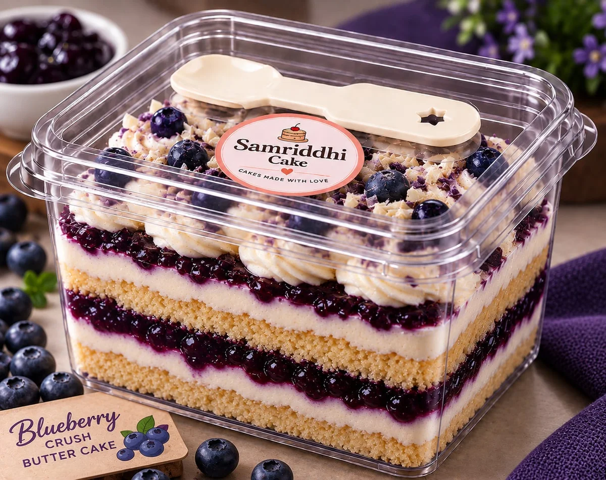 Blueberry Crush Butter Cake 500 gm