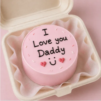 I Love You Daddy Pink Bento Cake – 250 g
