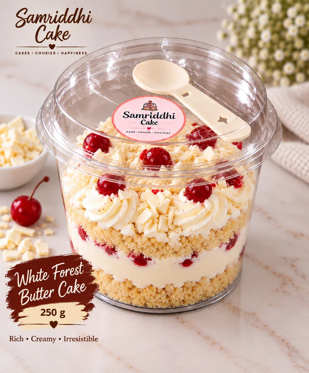 White Forest Butter Cake – 250 g