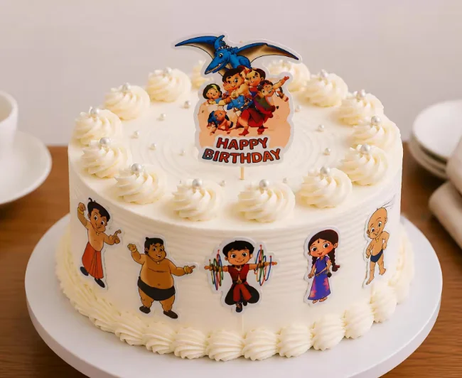 Chhota Bheem & Friends Birthday Cake – Kids Cartoon Theme Cake (500 g)