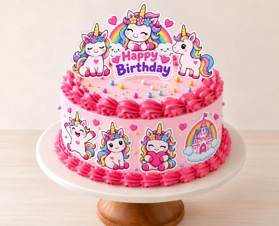 Unicorn Theme Birthday cake 500 gm