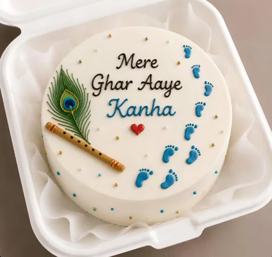Mere Ghar Aaye Kanha Krishna Janmashtami Bento Cake – 225 g