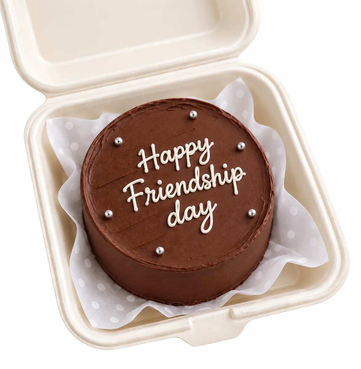 Chocolate Friendship Day Bento Cake - 225 gms