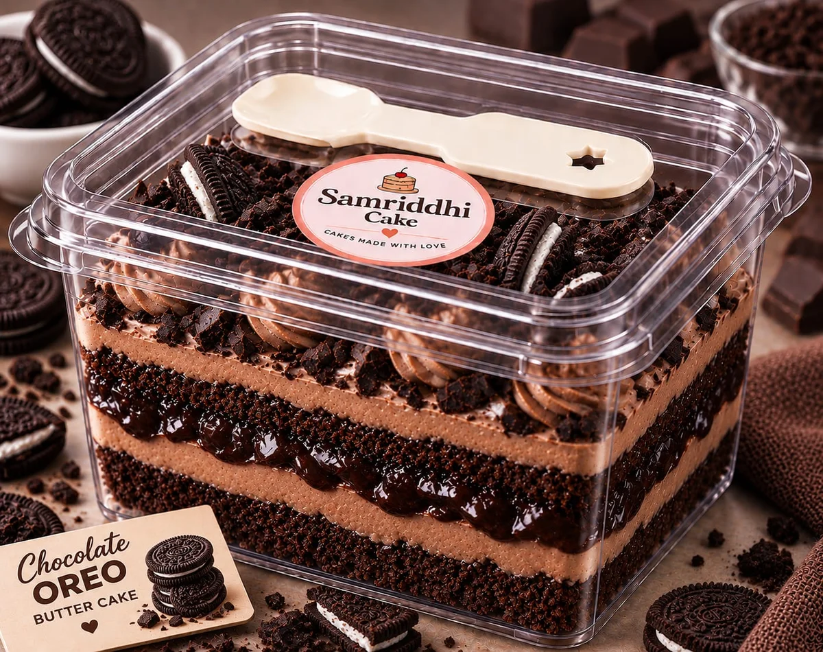 Chocolate Oreo Butter Cake 500 gm