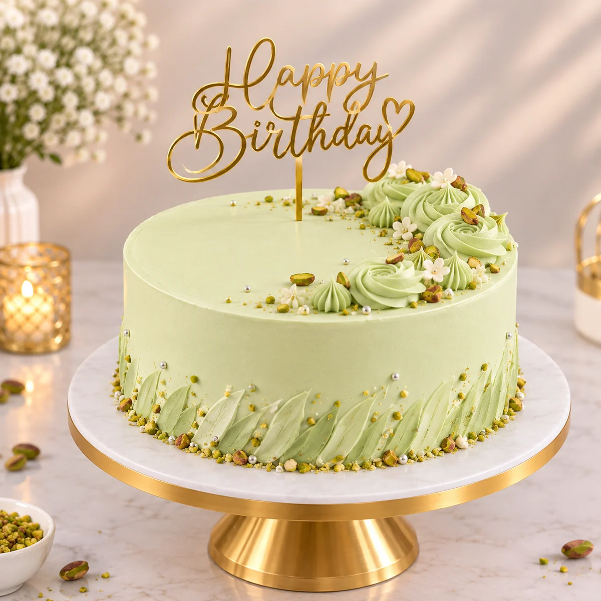 Royal Pista Delight Birthday Cake – 500g