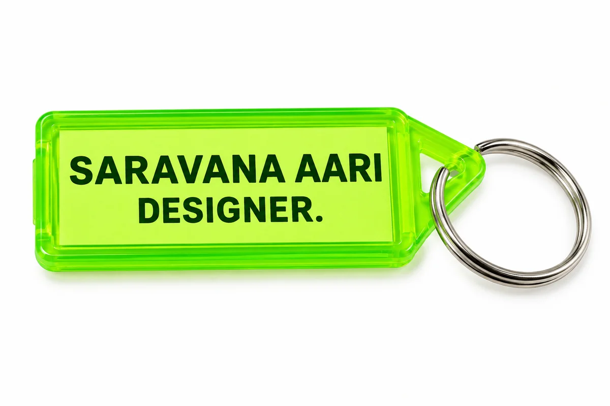 NAME TAG KEYCHAIN