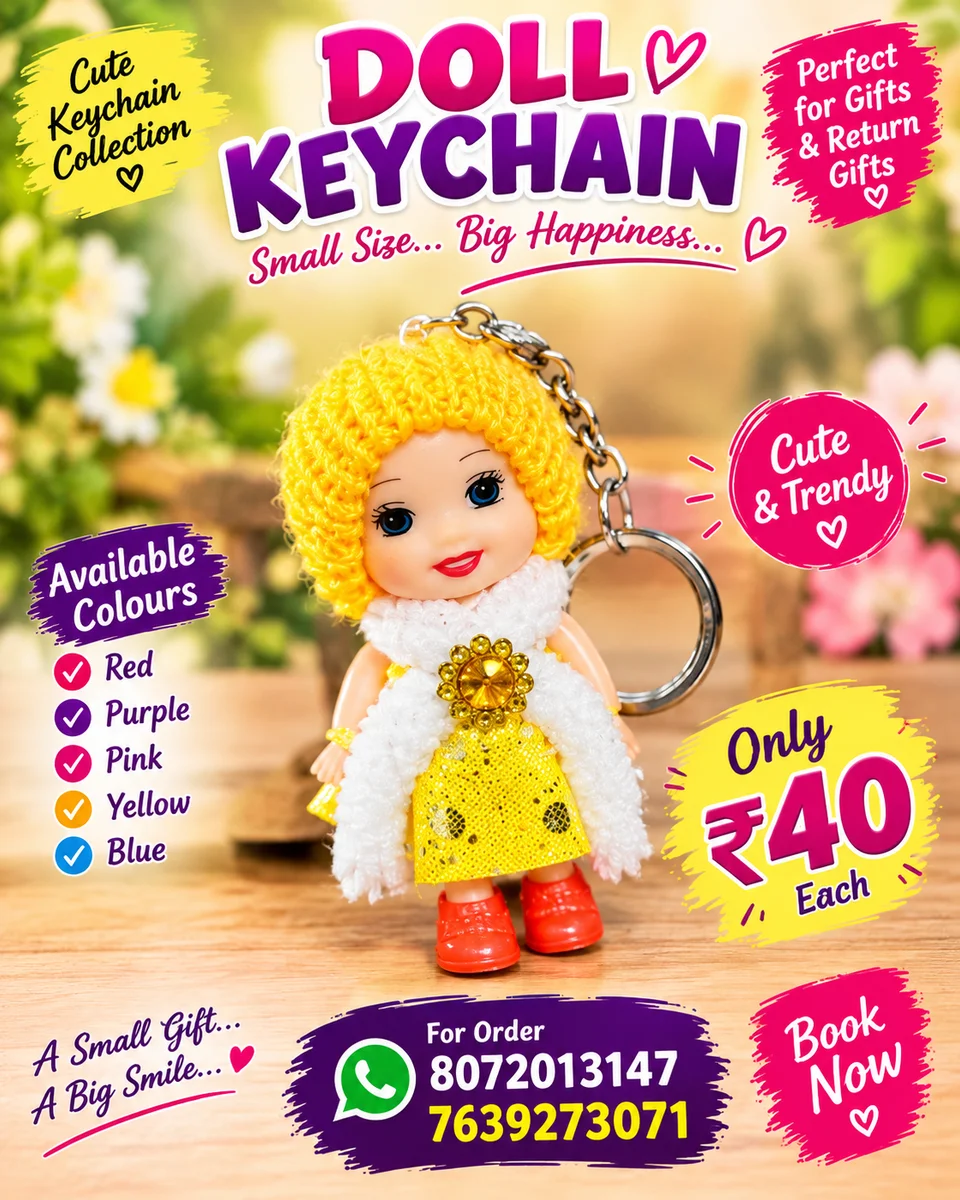 Doll keychain