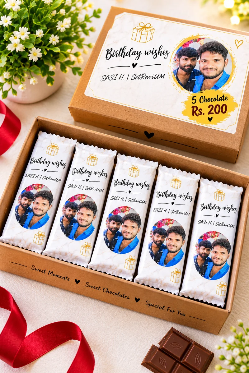Customized chocolate 🍫 with photo image