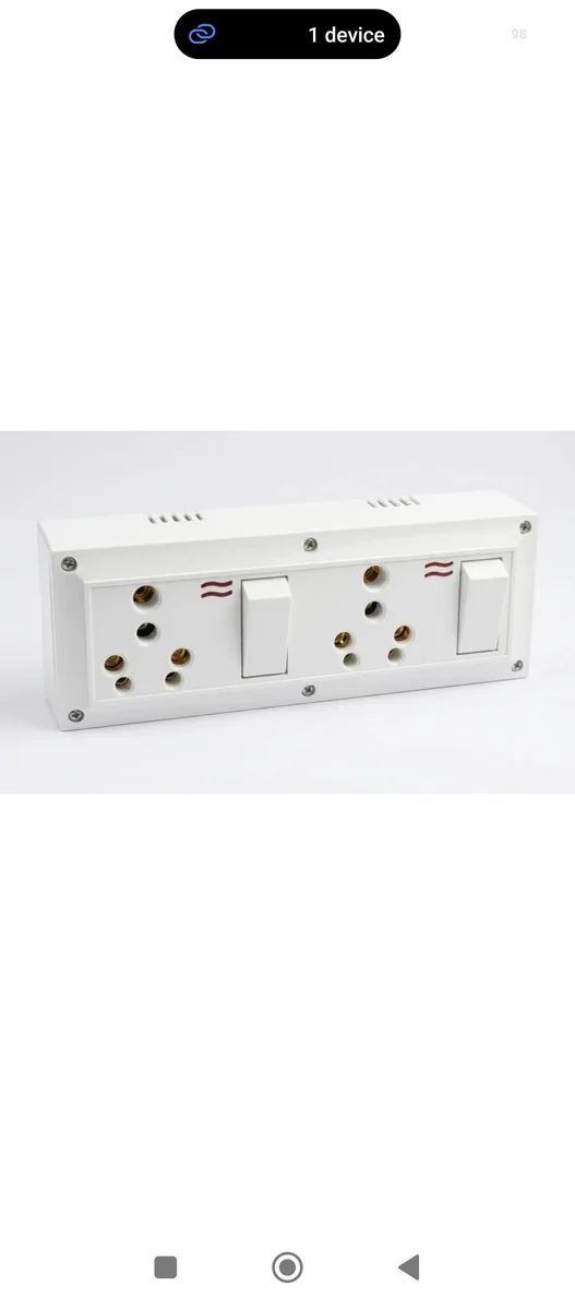 DOUBLE SWITCH SOCKET 16 A