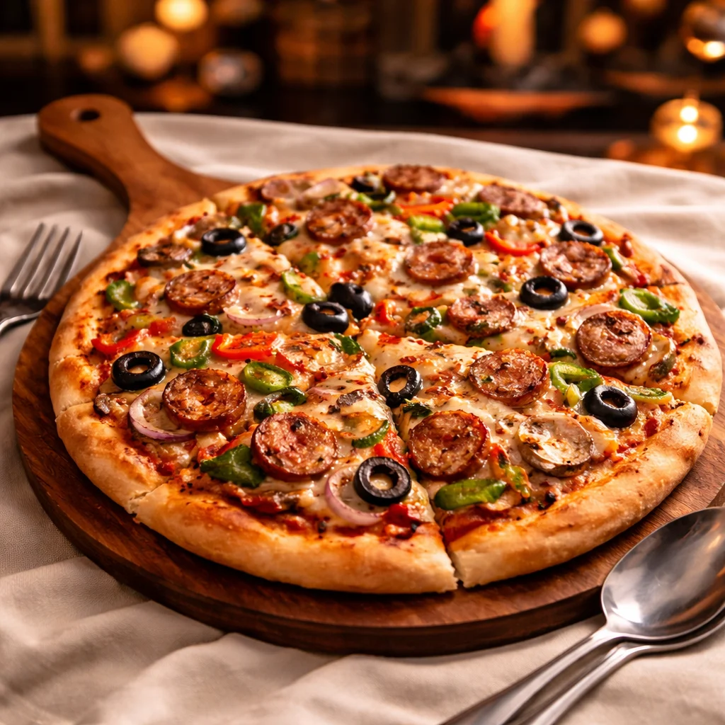 CHICKEN SAUCES PIZZA (8:)