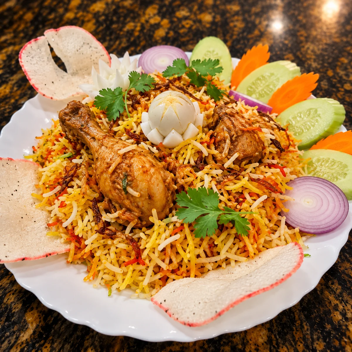 Badshahi Chicken Biriyani (800gm approx)