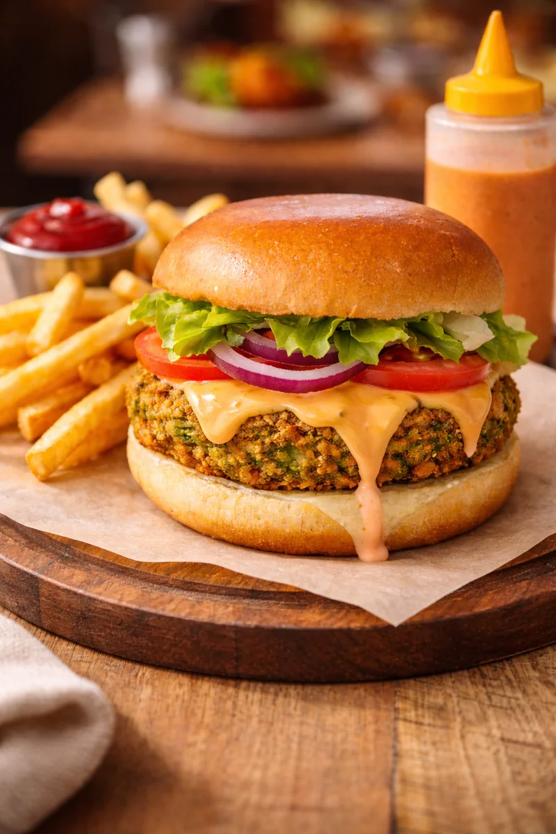 VEG DELIGHT BURGER COMBO