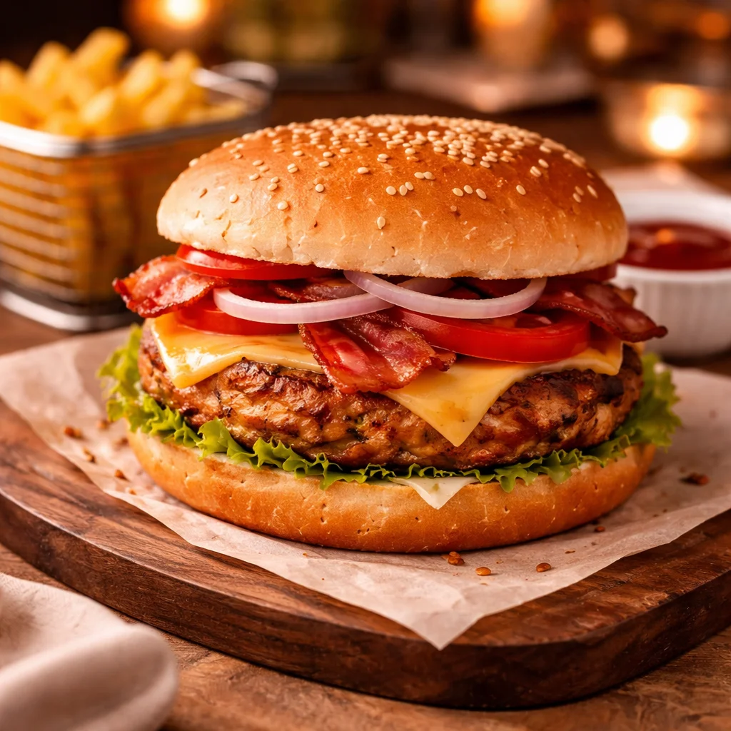 CHICKEN DELIGHT BURGER COMBO